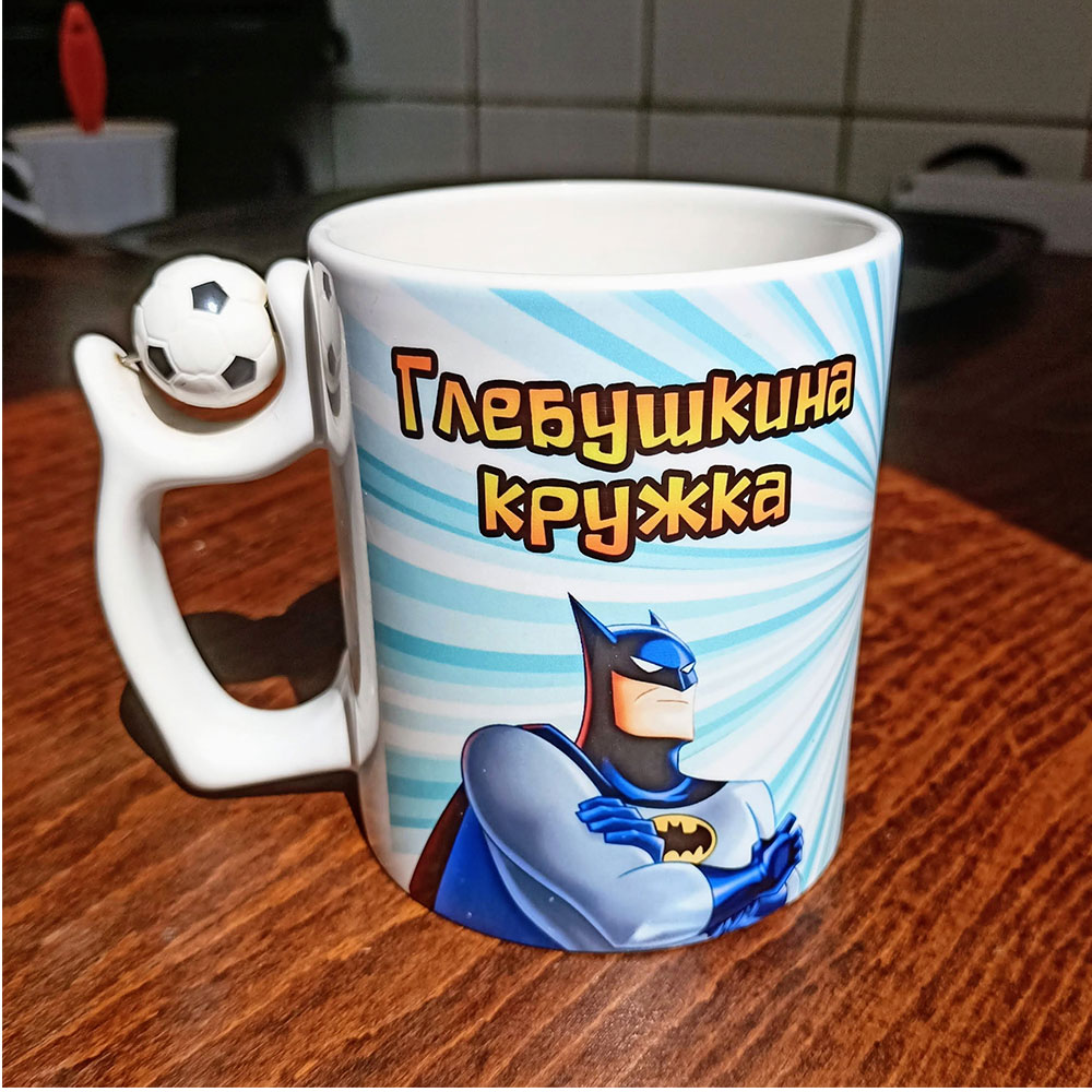 Печатьна футбольной кружке